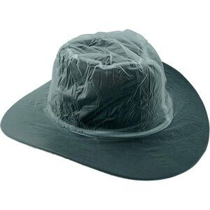 HAIBEIR 2 Pack Hat Rain Covers Clear PVC Elastic Protector Western Cowboy Hats